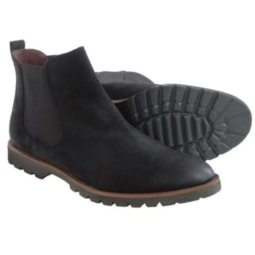 BUKS by Walk-Over Donovan Men's 11.5 Leather Goodyear Welted Chelsea Boots